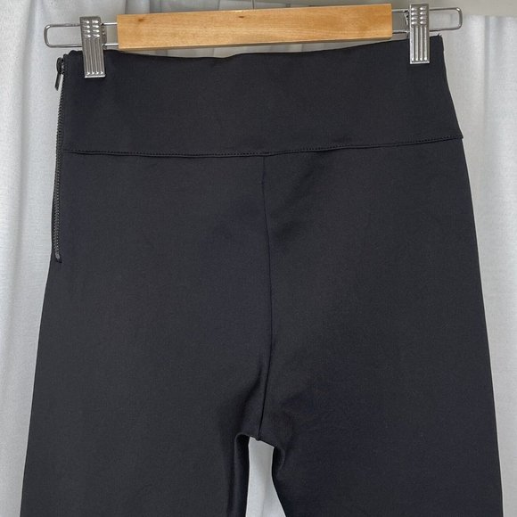 SOLD Witchery Black Scuba Pants Size 8 Ankle Zip Fitted Skinny Elastic Waist - Picture 12 of 16